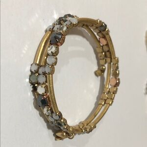 Stella & Dot Isabelle Wrap Gold and Multicolor Bracelet